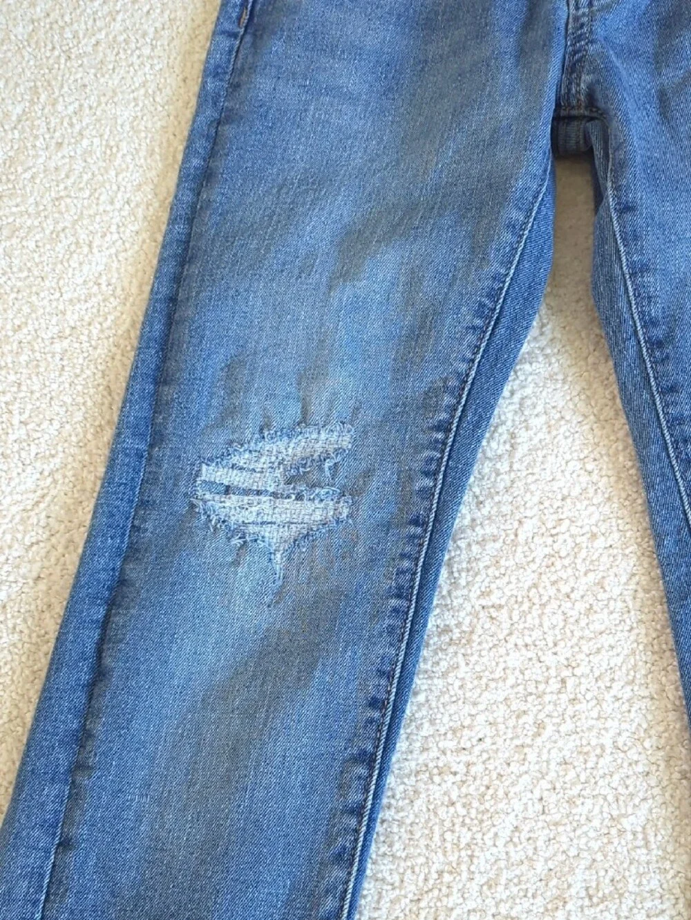 3 For $30. Old Navy Boy's Blue Slim Distressed Jeans